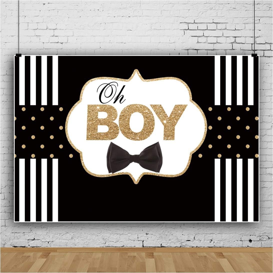 Flash Deals - 50% OFF Haoyiyi 8x6ft Baby Shower Backdrop Oh Baby Black Bow Tie Gentleman Gold Glitter Dot Black and White Striped Photography Background Newborn Infant Gender Reveal Party Wallpaper Decor Photo Shoot Props Exclusive Discount 90% Price Haoyiyi 8x6ft Baby Shower Backdrop Oh Baby Black Bow Tie Gentleman Gold Glitter Dot Black and White Striped Photography Background Newborn Infant Gender Reveal Party Wallpaper Decor Photo Shoot Props