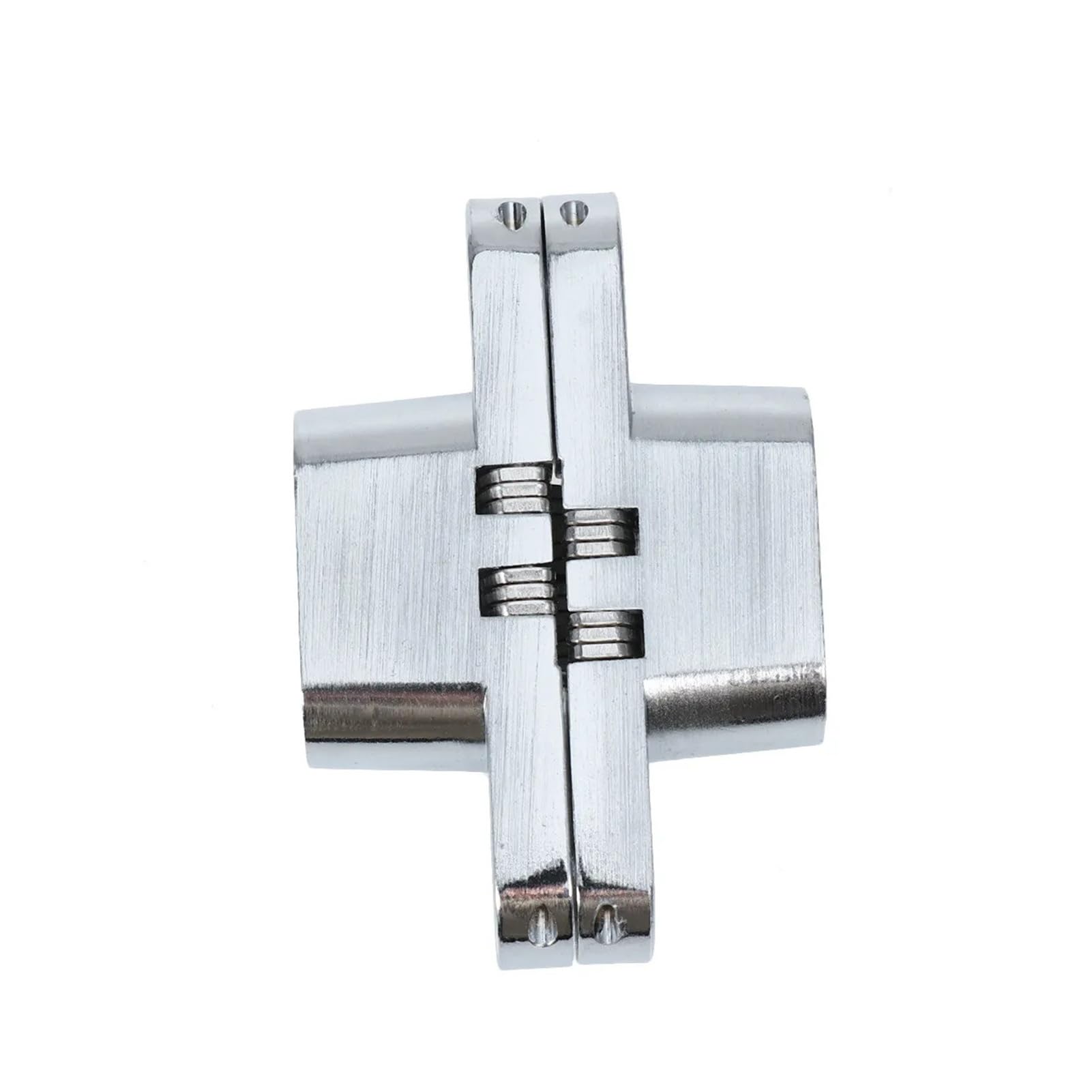 Bisagra de puerta plegable oculta en cruz acero inoxidable | Bisagra de puerta plegable de acero inoxidable oculta en cruz de plata for puertas de madera hoteles DIY