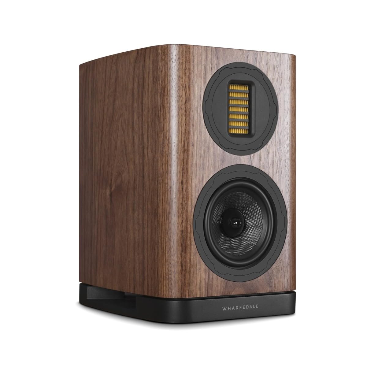 Wharfedale EVO 5.1 Coppia di diffusori da scaffale – Woofer in Kevlar tessuto da 5 pollici, tweeter AMT da 35 × 70 mm, Bass-Reflex, noce (noce)