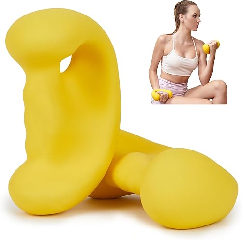 Miniatura 1 de Juego de mancuernas ergonómicas para mujeres, pesas de mano para mujeres, para pilates, yoga, correr, entrenamiento de fuerza