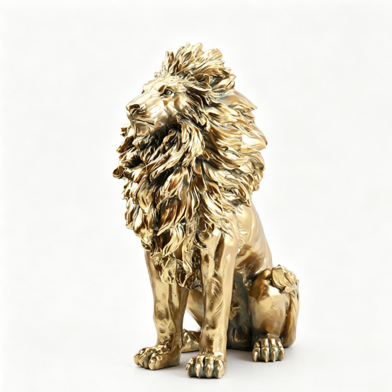 Hhhxkkuu Lion Sculpture Floor Statue,Modern Creative Animal Figurine