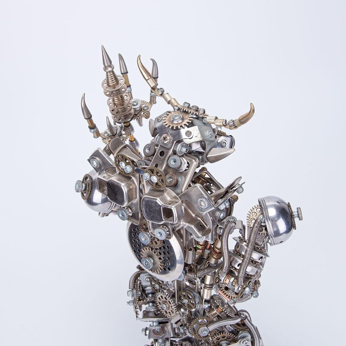 Metalowe puzzle 3D dla dorosłych, zestawy modeli potworów z głową byka Ozdoba do samodzielnego wykonania, łamigłówka do samodzielnego montażu, łamigłówka, idealna dekoracja biurka i wybór prezentu.
