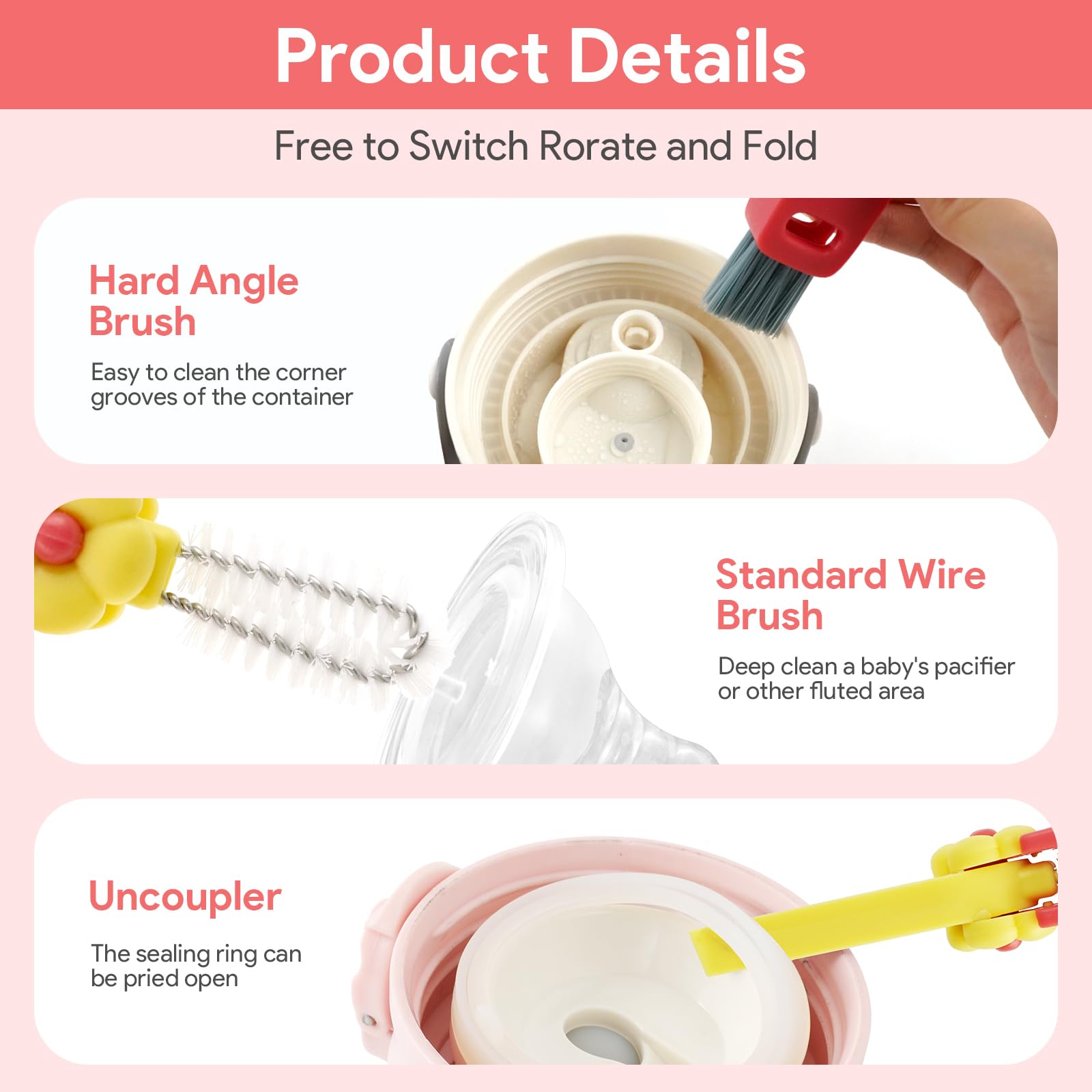 DemiawakingIT Spazzola Riutilizzabile In Metallo Per Pulizia - Foto 2