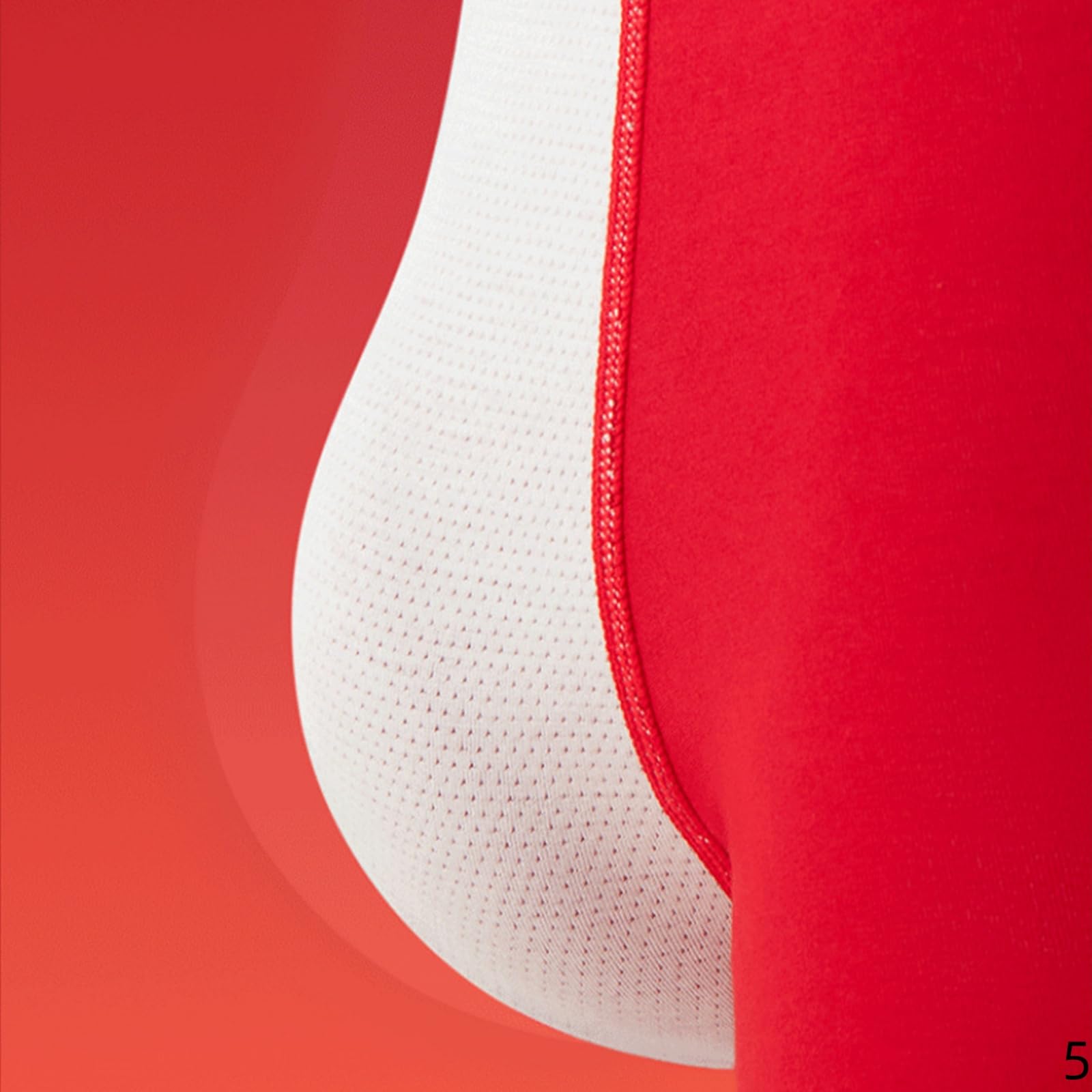 Boxer Uomo Short da Maschile per Maschi Cotone Rosso Antibatterico Rosso-01-xxl-6pcs