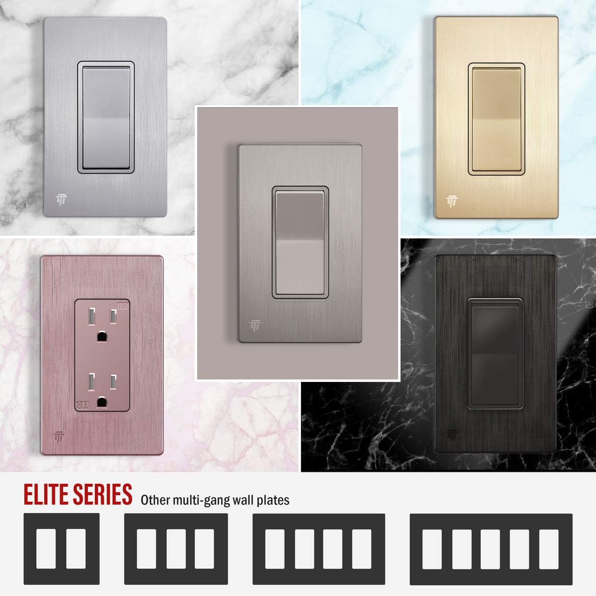 Bеѕt Dеаl ENERLITES Elite Series Screwless Decorator Wall Plate Child Safe Outlet Cover, Glossy, Size 1-Gang 4.68 H x 2.93 L, Unbreakable Polycarbonate Thermoplastic, SI8831-BNK-10PCS, Brushed Nickel 10 Pack Gеt Dіѕсоunt оƒƒеr ENERLITES Elite Series Screwless Decorator Wall Plate Child Safe Outlet Cover, Glossy, Size 1-Gang 4.68 H x 2.93 L, Unbreakable Polycarbonate Thermoplastic, SI8831-BNK-10PCS, Brushed Nickel 10 Pack