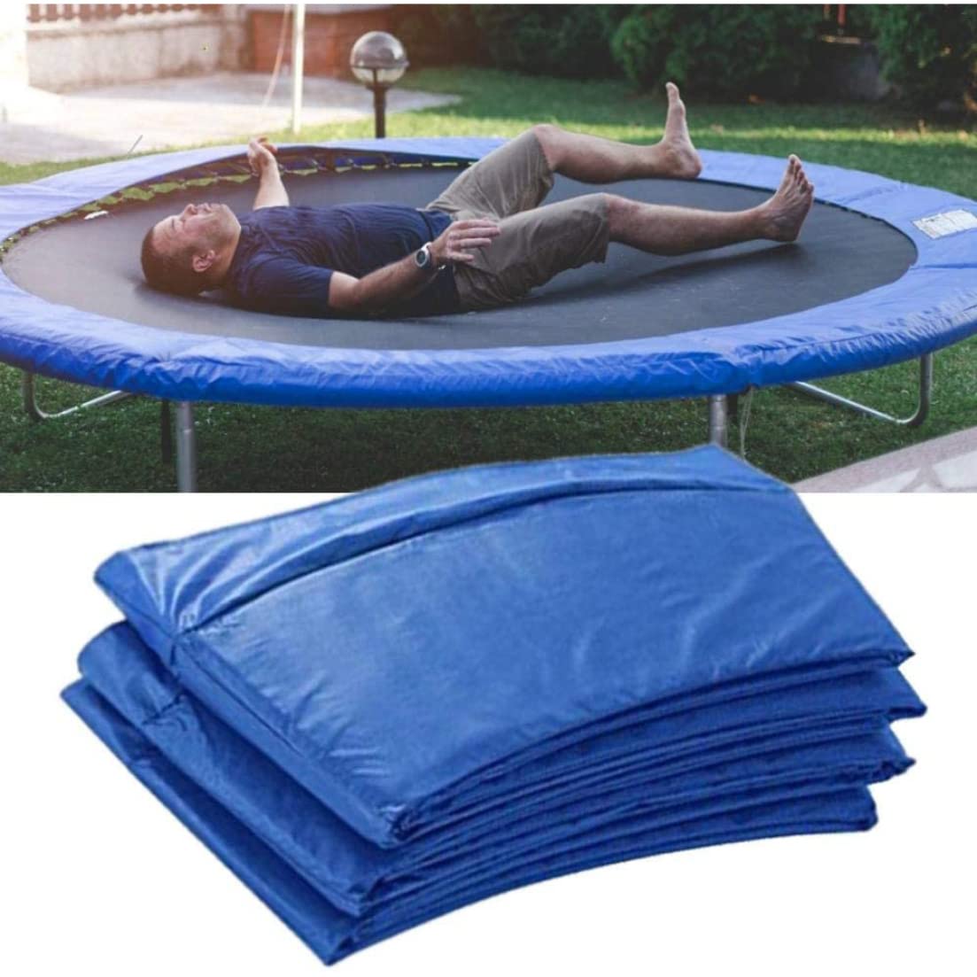 Almohadilla para cubierta de cama elástica, cubierta de resorte para trampolín de 6 pies, acolchado para borde de trampolín, cubierta protectora lateral para cama de salto, reemplazo para vientos