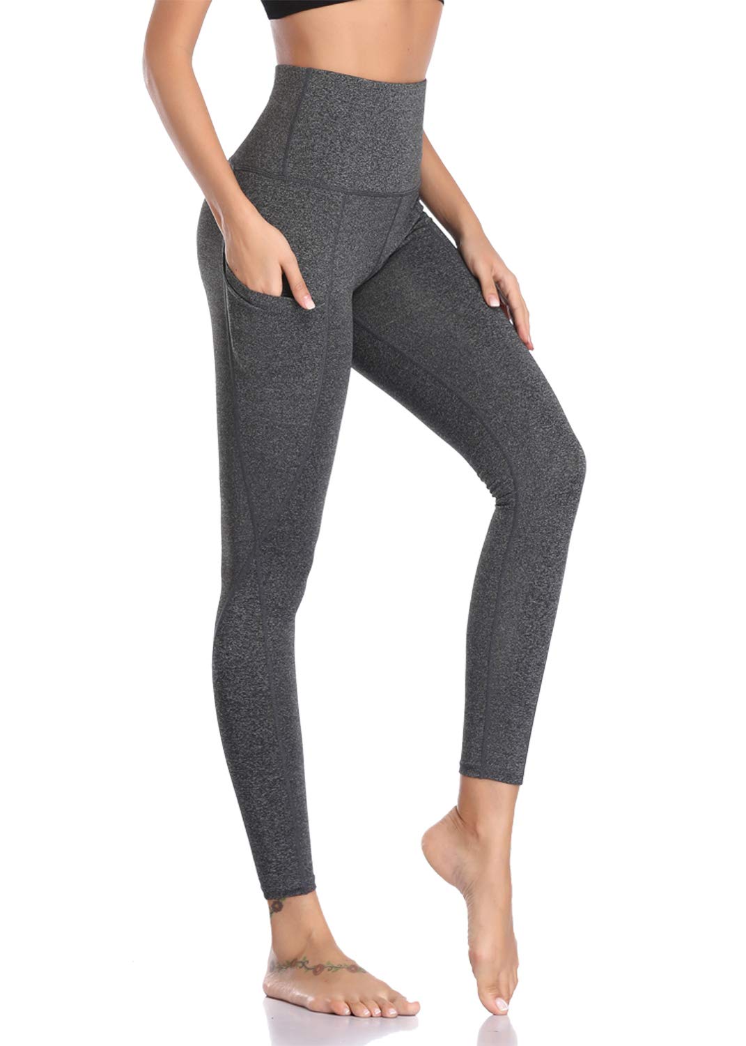 Joweechy Yoga Pants with Pocket,Women Sportwear Running Leggings High Waist Tight Stretchy