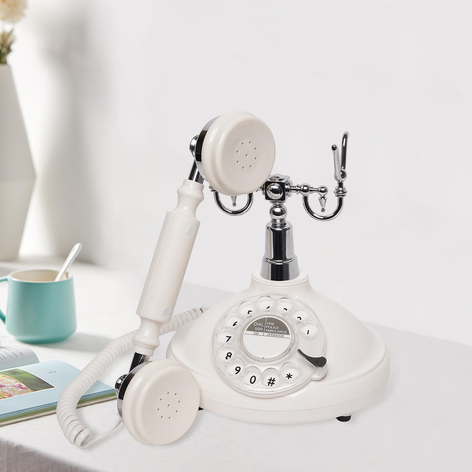 Libro Degli Ospiti Audio Telefono Per Matrimoni, Registrazione In Stile Retrò Classico Messaggi Audio Personalizzati Libro Degli Ospiti Per Feste Compleanni Noleggi Confessioni Occasioni Spec(Color:B)