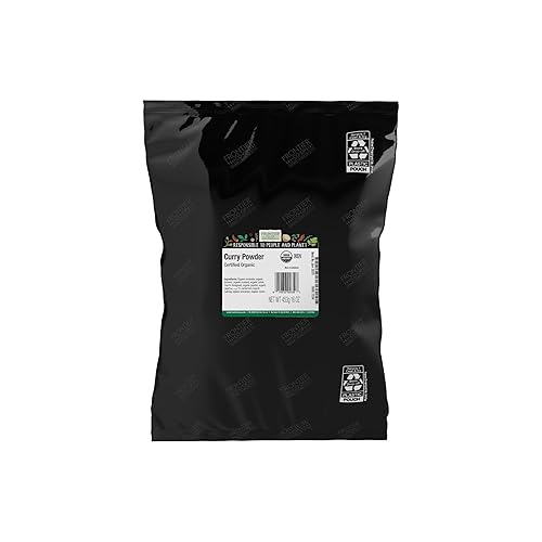 Frontier Co-op Curry en polvo orgánico certificado, 1 libra a granel, mezcla aromática 11 especias indias de cocina para carne, mariscos, tofu