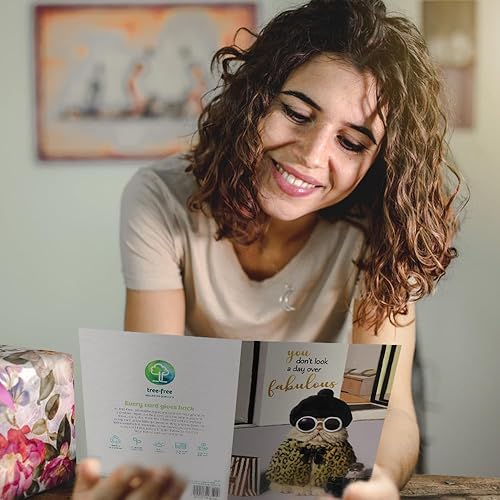 Miniatura 6 de Tree-Free Greetings GO68766 - Tarjeta de felicitación de cumpleaños con sobre a juego, ecológica, fabricada en Estados Unidos, 100% papel reciclado,