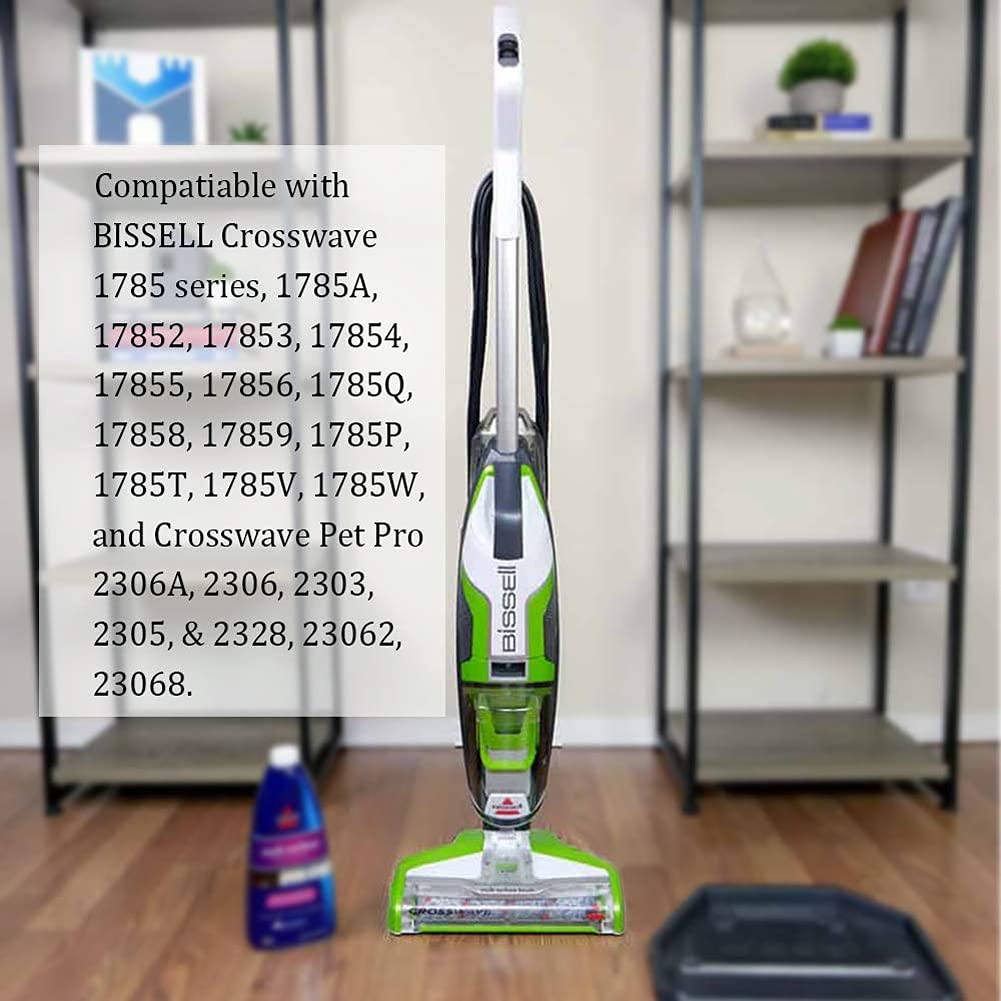 Ricambi Bissell Crosswave: 3 Filtri + 3 Spazzole Multiuso - Compatibile Con Modelli 17132, 2225N, 1785 E Altri