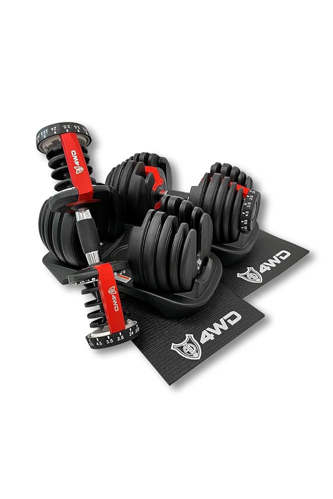 4WD 可変式ダンベル 20kg アジャスタブルダンベル 2個セット Amazon | 4WD 可変式ダンベル 20kg / 40kg アジャスタブル