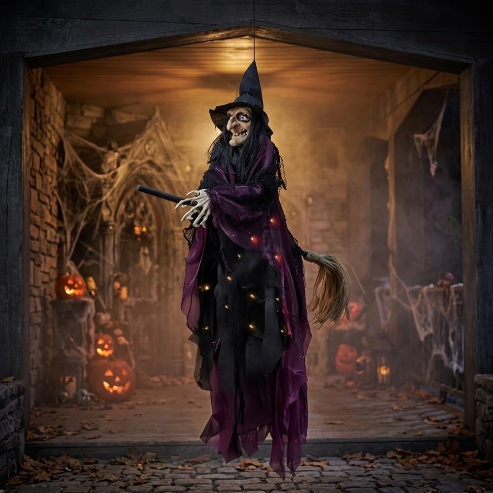 Decorazione strega da appendere per Halloween