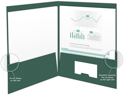 Miniatura 4 de 25 unidades, color verde, carpetas de bolsillo para documentos importantes, estampado de lámina de golf, para uso profesional (9 x 12)