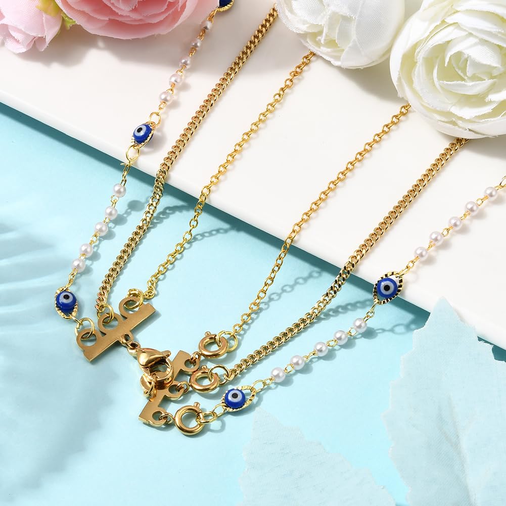 Beebeecraft 1 scatola di Fermagli per Collana Placcati In Oro 18K e 304 separatori per Collana In Acciaio Inossidabile per Connettori A Strati