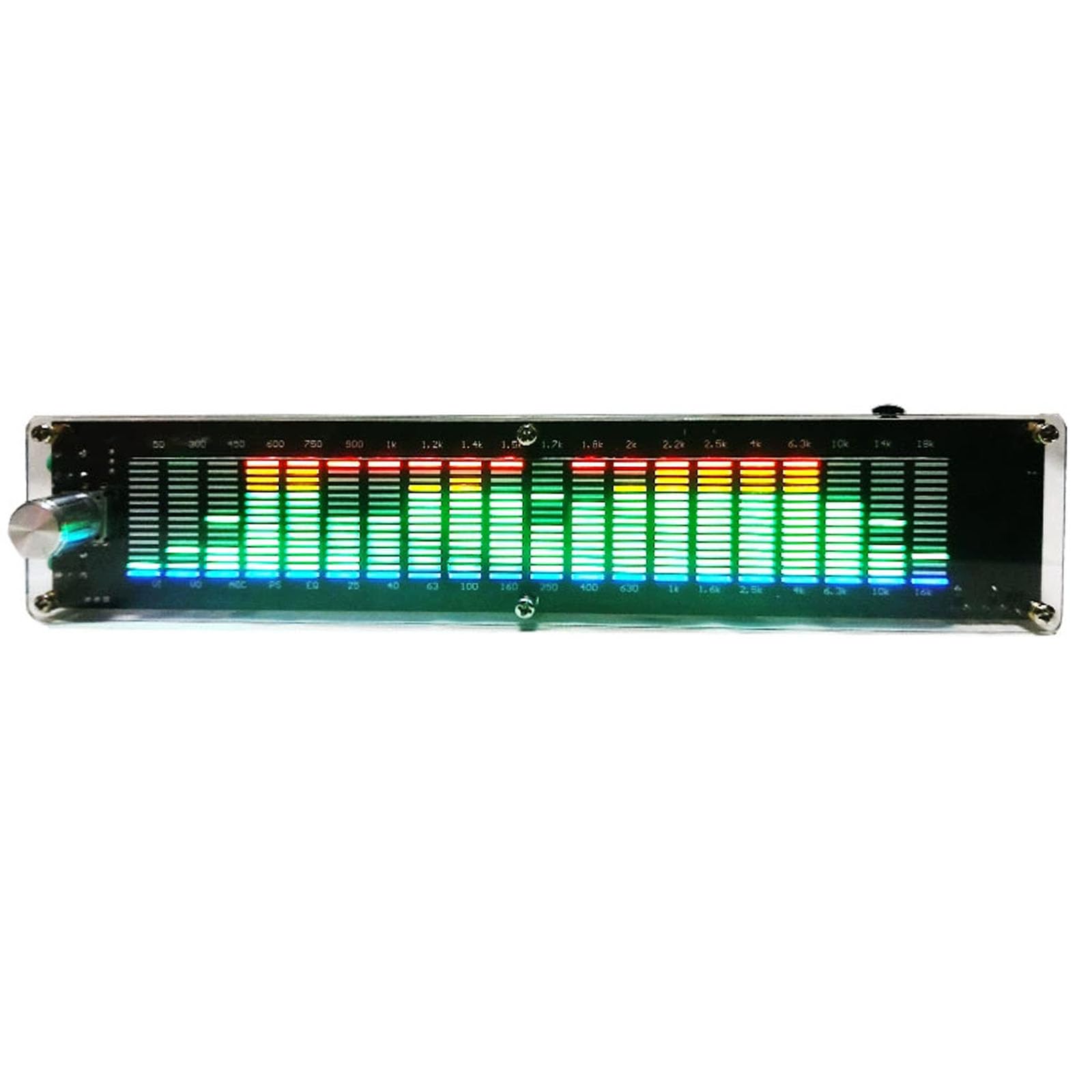 Analizador De Espectro De Audio Musical LED, Indicador De Espectro Musical, 20 Segmentos/15 Niveles, Amplificador De Pantalla con Medidor VU, Ecualizador DSP Integrado