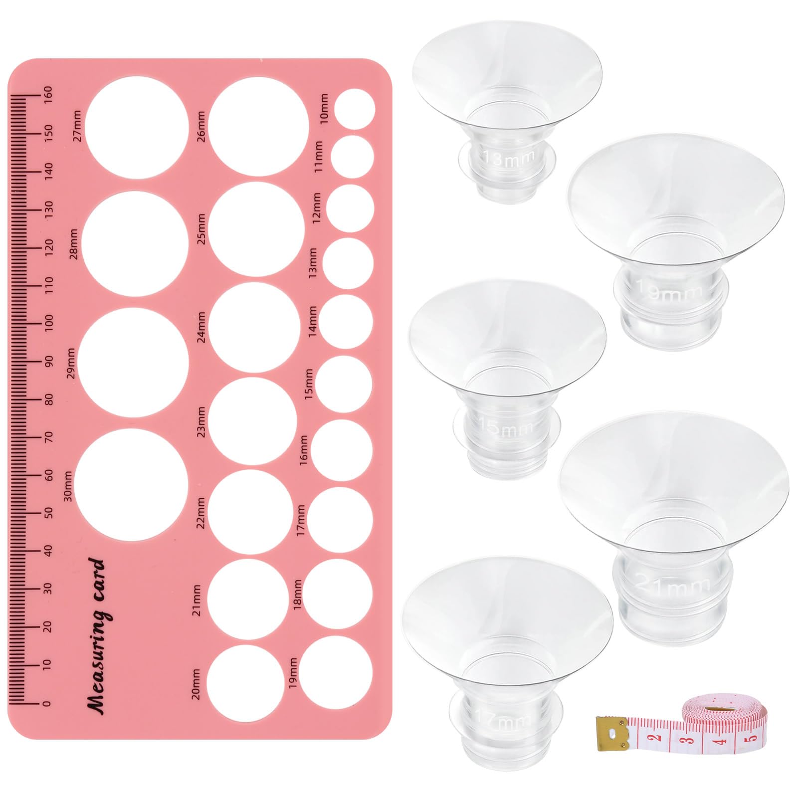 Silicone Flange Inserts 13/15/17/19/21mm, Compatible with Momcozy