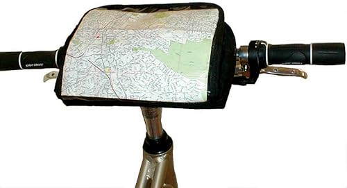 Road Trip - Bolsa de manillar resistente al agua, exterior resistente al desgarro, diseño de conversión de riñonera, color negro