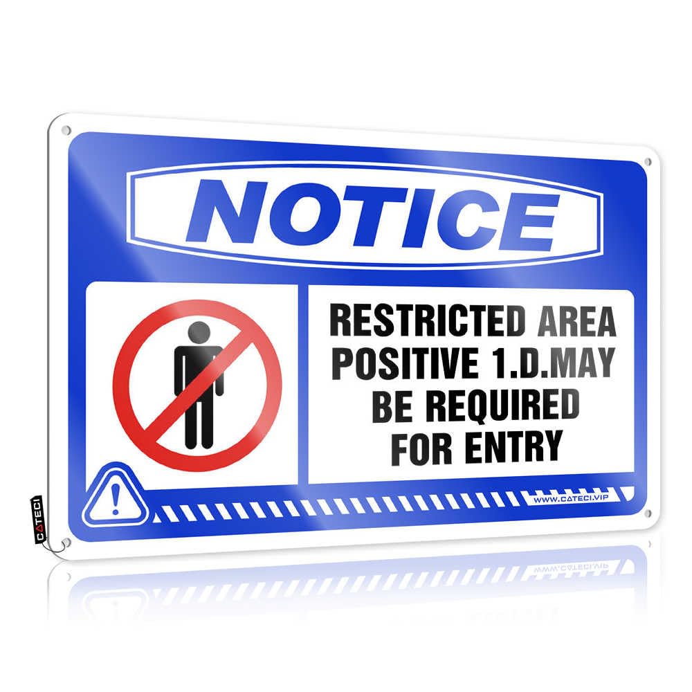 Fzfn Colour Notice Restricted Area Positive I.d. Funny Housewarming - Decor Ideas Hanging Wall Decor(20X30cm)
