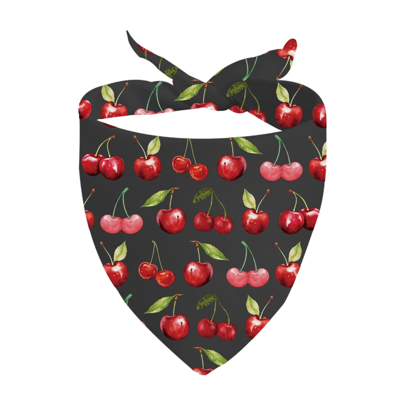 Bandana d'été rouge cerise pour chien partagez des moments de complicité