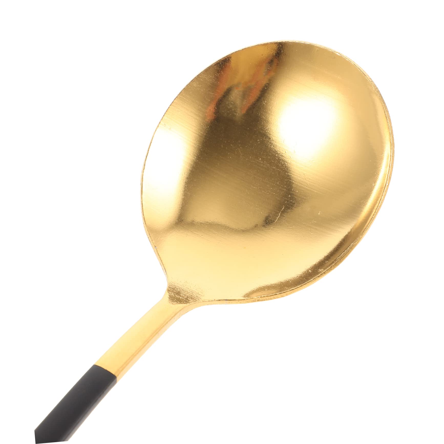HOLIDYOYO 6Pcs Stainless Steel Soup Spoons Stirring Spoons for Home Use and Lightweight Kitchen Utensils Craftsmanship and Unique Design