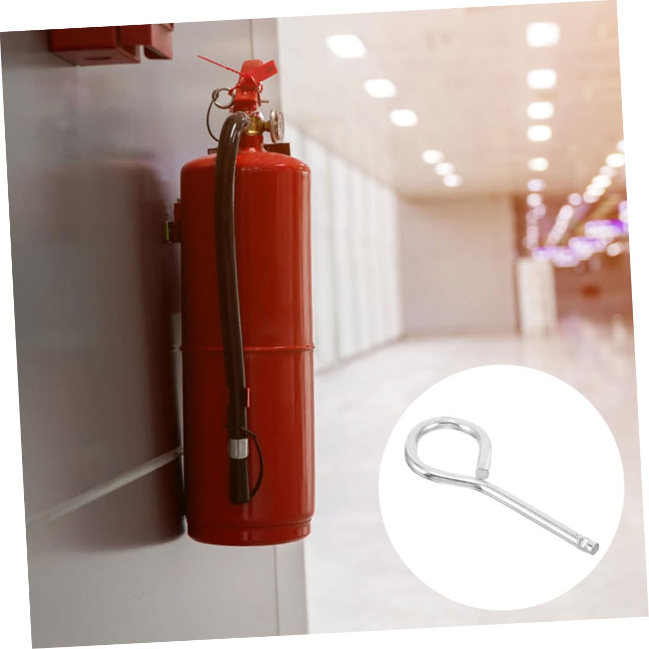 VILLCASE 200 Piezas Pestillo para Extintor de Incendios de Acero Inoxidable Pasador de Seguridad de Repuesto para Extintor de Vehículos Automático Seguro y Duradero