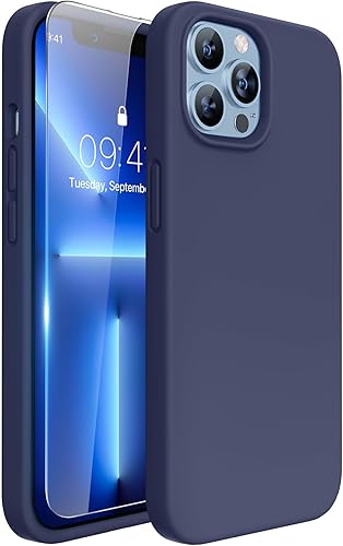 Miniatura 307 de Miracase - Funda diseñada para iPhone 11 con protector de pantalla, funda de goma de silicona líquida, protección total contra caídas y a prueba