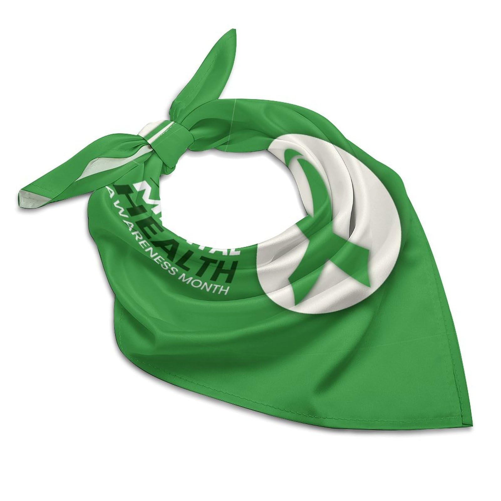 Csemeie Mental Health Awareness Month Bandana Hair Scarf Headband Adjustable Neckerchief for Men Women Decor