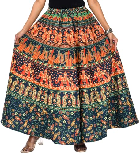 Image of Premium Cotton Skirt for Women with Pocket, Free Size