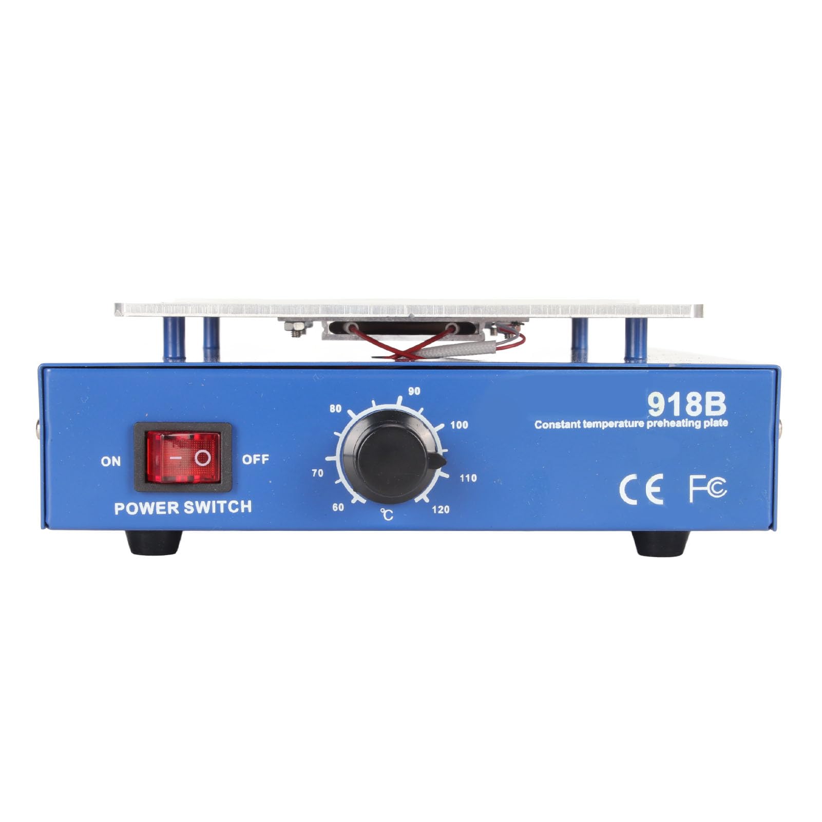 450W Estación de Precalentamiento, Placa Calentadora de Soldadura, Temperatura Constante 60-120℃ Placa Calentadora Eléctrica Precalienta la Máquina Separadora de (Enchufe UE 200