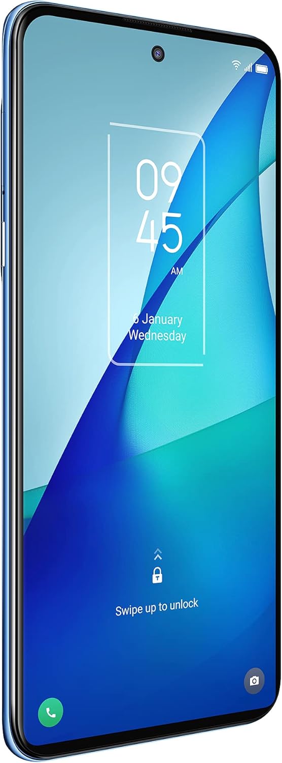 TCL 20S Unlocked Android Smartphone with 6.67” Dotch FHD+ Display, 64MP Quad Rear Camera System, 128GB+4GB RAM, 5000mAh Battery with Fast Charging, North Star Blue