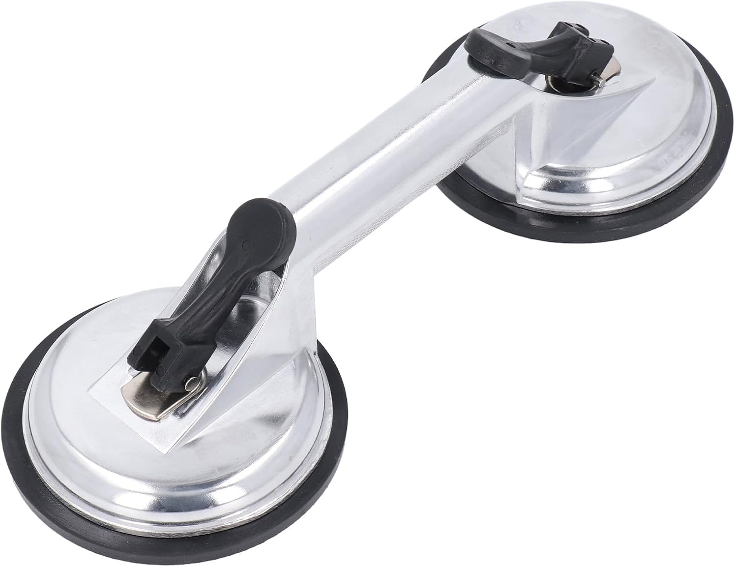 Double Handle Suction Cup Plate 2Pcs Double Handle Suction Cups Plate 100KG Load Capacity Heavy Duty Aluminum Alloy Suction Cups for Glass Window Tiles Mirror/1953
