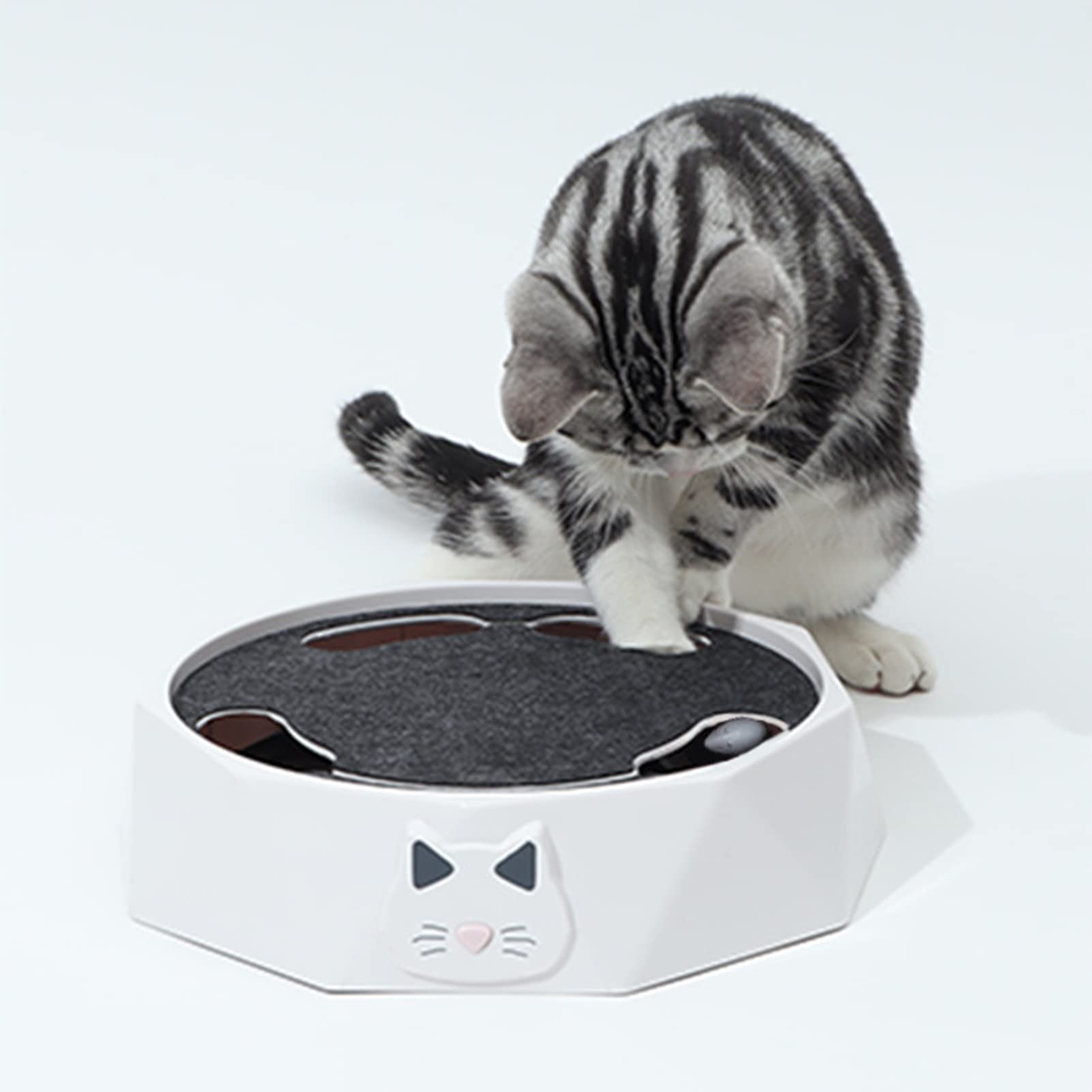 Juguete Interactivo para Gatos, Juguetes Eléctricos para Gatos, Rompecabezas Automático Ajustable De 2 Velocidades para Atrapar Ratones, Juguete para Gatos para Suministros para Mascotas