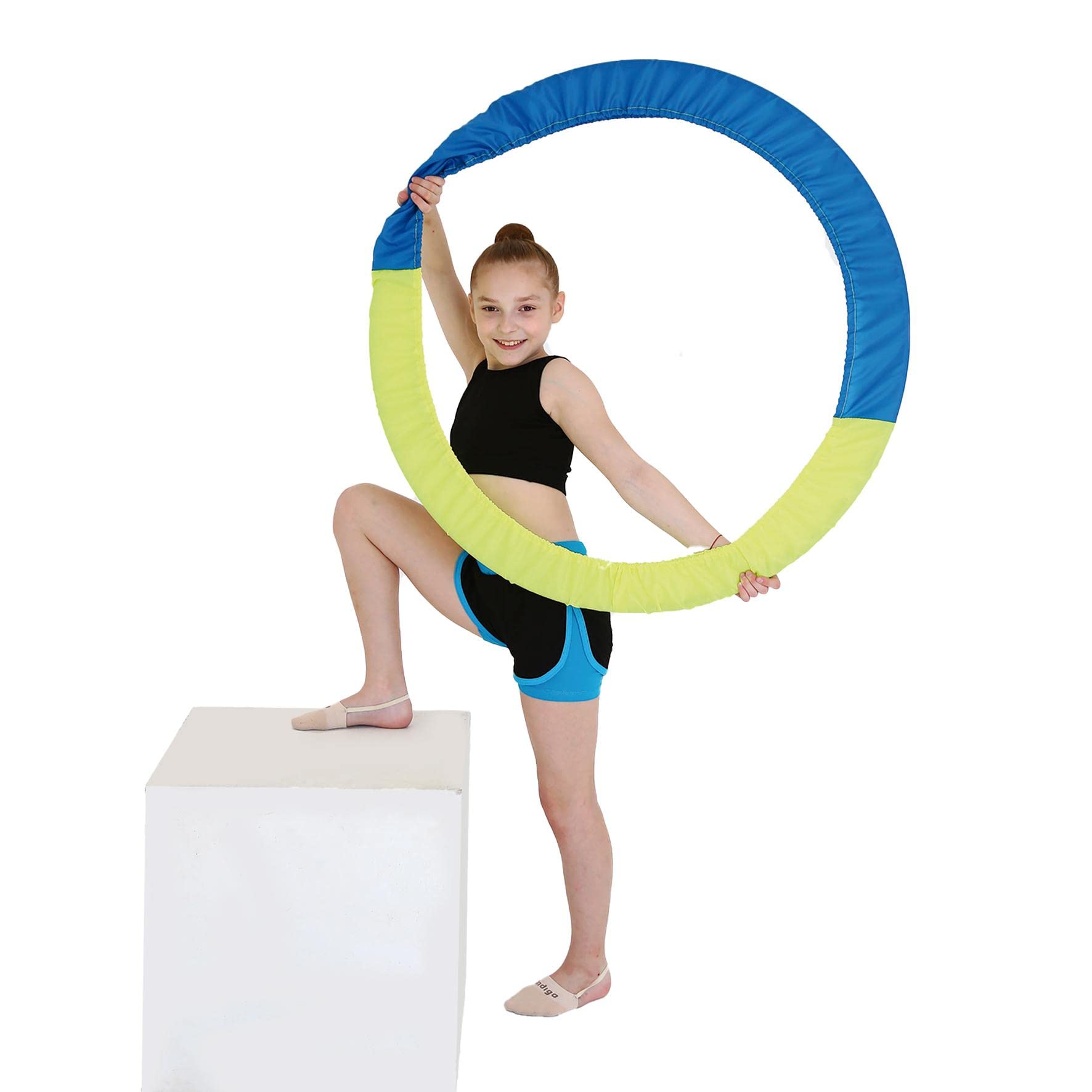 DRUNA Custodia per cerchi da ginnastica ritmica indaco 60-90 cm