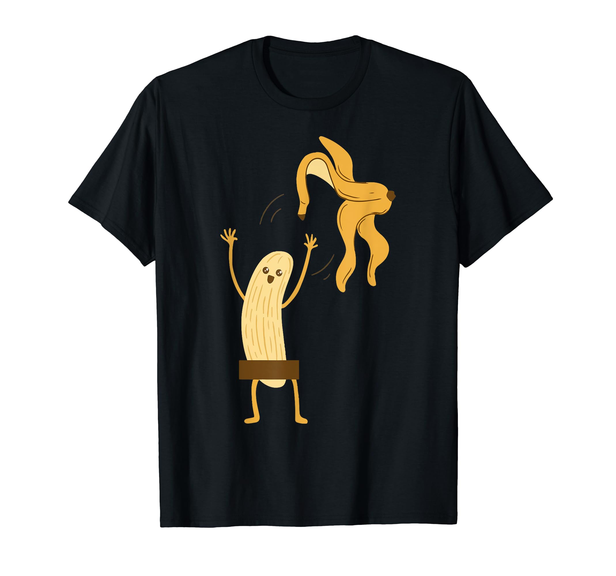 Banana Striptease Censored Naked Funny Adult T-Shirt