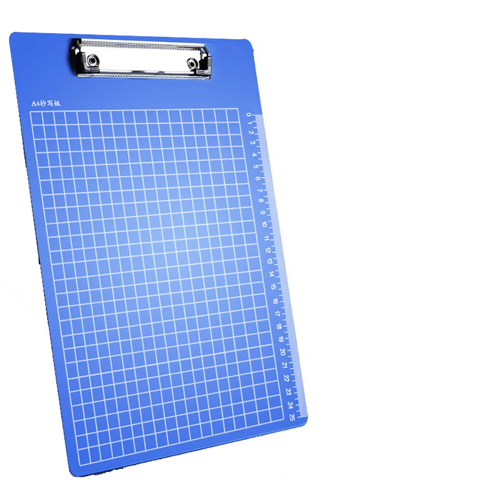 5 Pz Appunti in Plastica,Appunti A4 Porta Carta Promemoria Modulo per Documenti Lavagna per Scuola Azienda Affari Ufficio Ospedale Ristorante,Clip a Basso Profilo con Misure del Righello