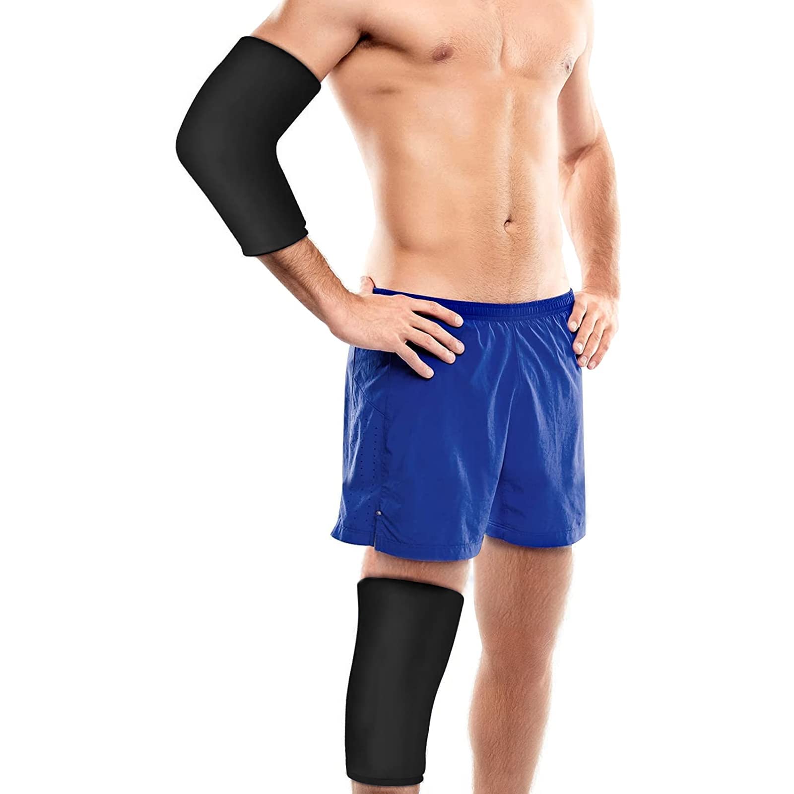 Sponsored Ad – Excefore Hot & Cold Therapy Flexible Ice Packs Cold Therapy Compression Sleeve Reusable Gel Pack for Injury Cold Wrap for Knee Calf Elbow
