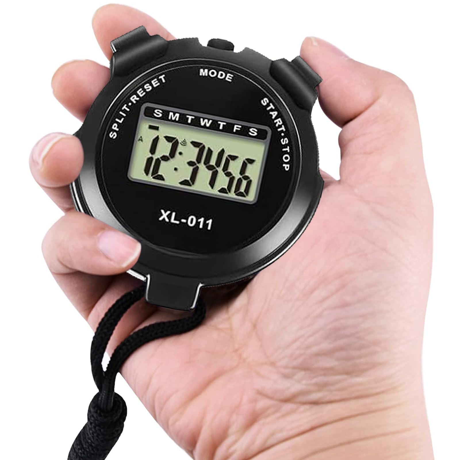 3 Piezas Digital Cronómetro, Cronómetro Deportivo Digital Profesional, Cronógrafo de Mano Reloj Digital Cronómetro, Cronómetro Reloj para Fútbol, Correr, Natación
