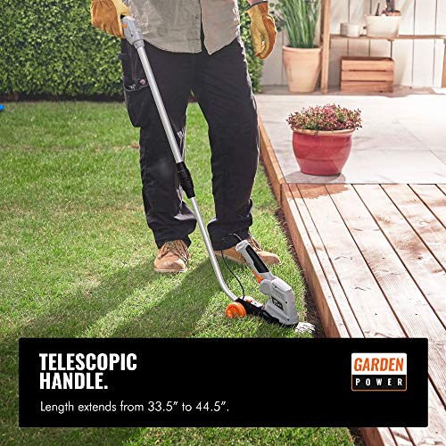 VonHaus 7.2V 2 in 1 Grass and Hedge Trimmer - Battery Powered Cordless, Interchangeable Blades, Easy Tool Blade Change, Telescopic Handle & Trolley Wheel Attachments - Thumbnail 3