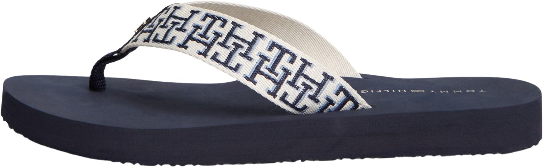 Tommy Hilfiger Women Th Corporate Sandal FW0FW09610 Flip Flops, BLUE (Space Blue), 3.5