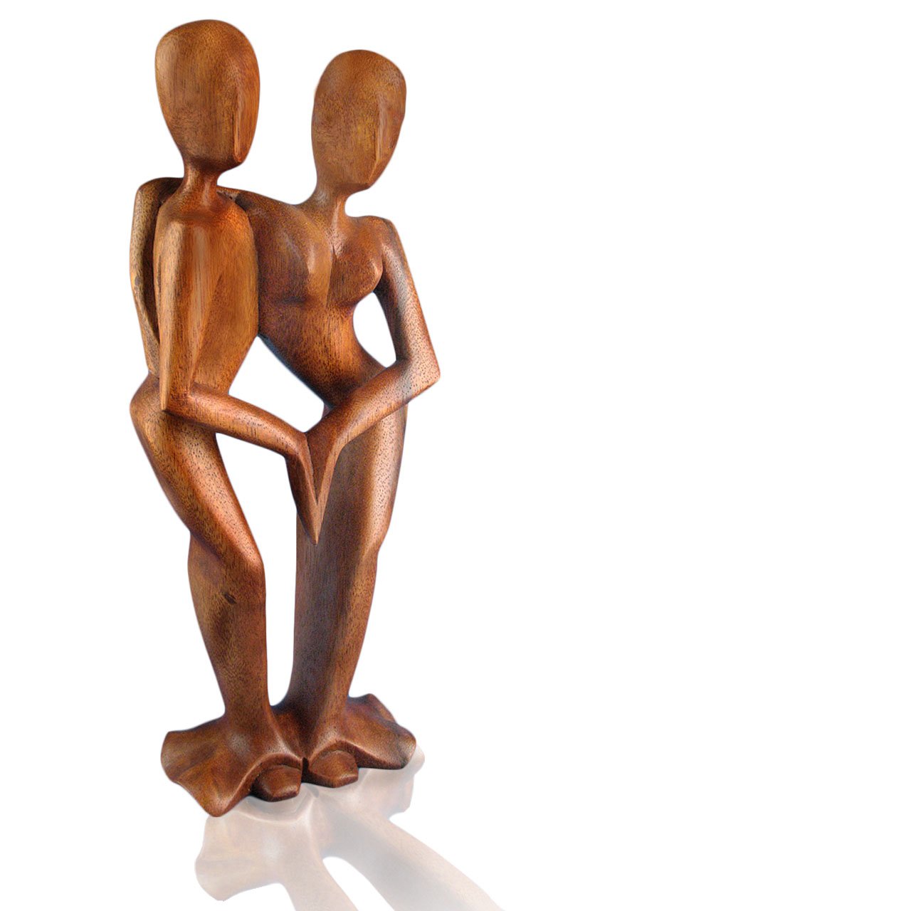 ART-CRAFT Tanzendes Paar aus Suar Holz 20cm