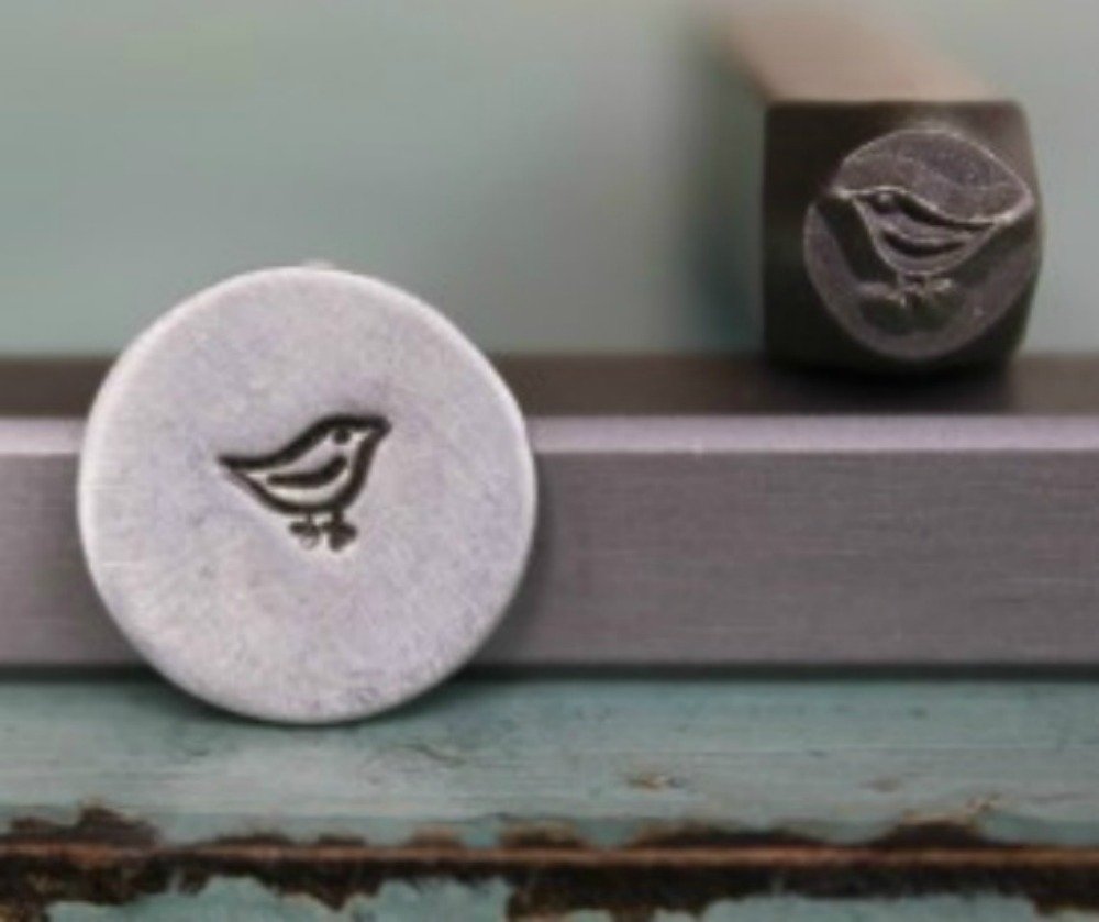 Supply Guy 4mm Little Love Bird Metal Punch Design Stamp CH-21