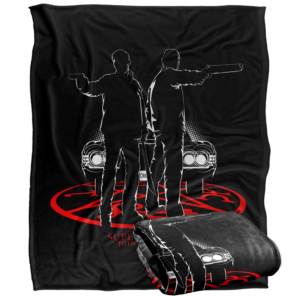 SUPERNATURAL Silhouettes Officially Licensed Silky Touch Super Soft Throw Blanket 152 x 127 cm