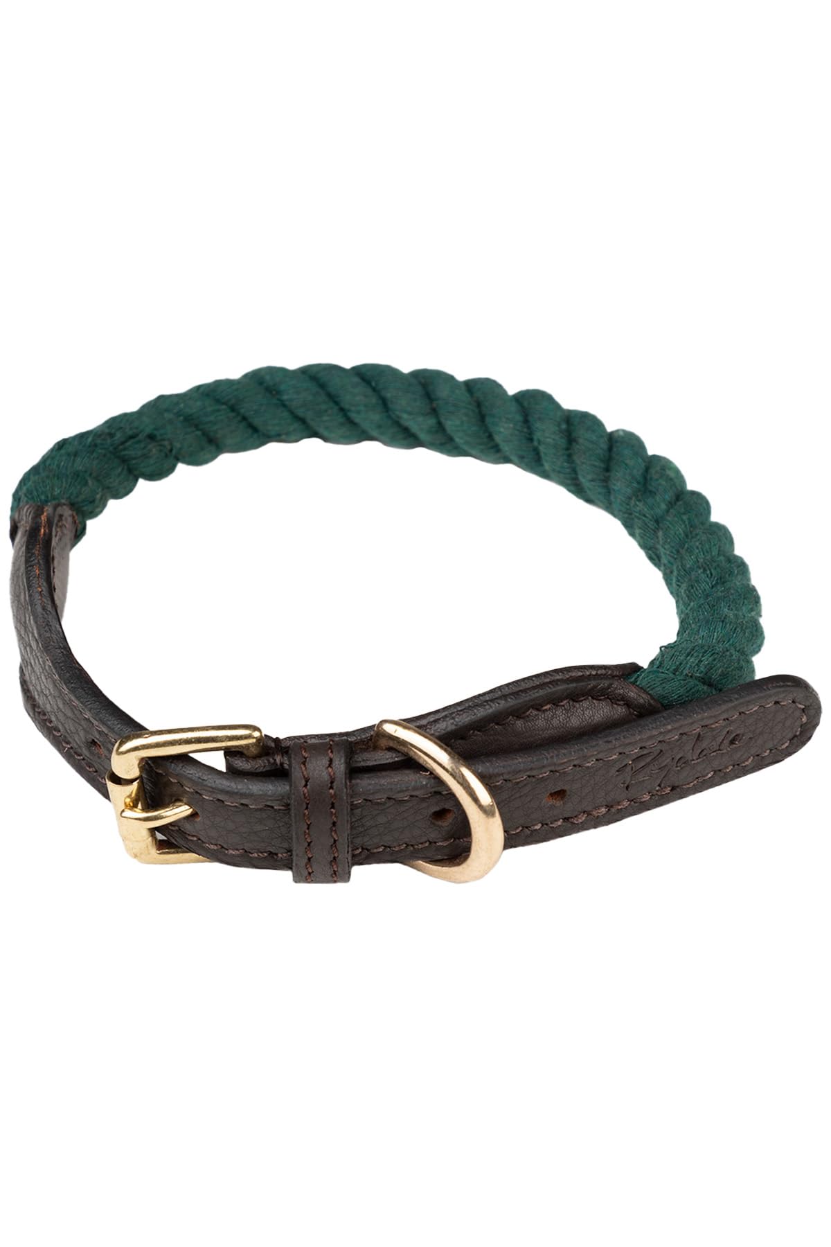 Rope Dog Collar Adjustable Twister Dogs Collars Pet Puppy Training Strong Roped Cotton (XL/XXL, Green)