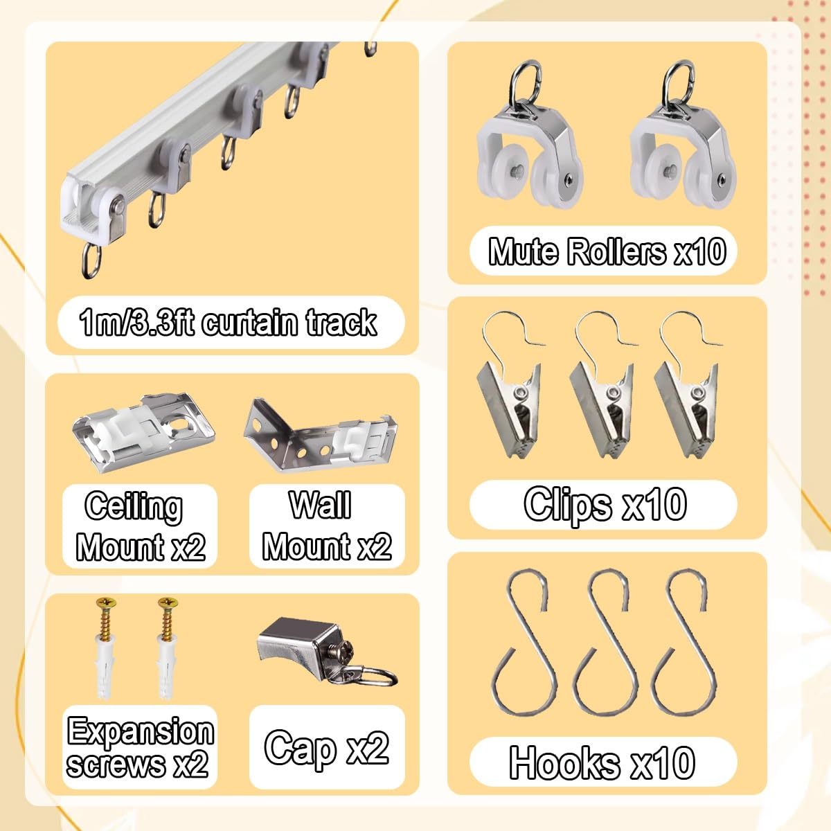 Generisch Decken-/Wand Gardinenstange Vorhangschiene aus Aluminiumlegierung Flexible und Biegbare Gardinenschiene Weiß Rosa mit Clips und Haken 100cm-500cm für Badezimmer Büro(Pink,270cm/8.9ft)