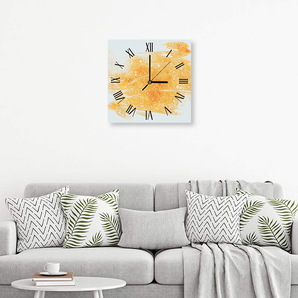 Legendarte - Reloj de Pared Agua Coloreada sobre Película Transparente cm. 30x30