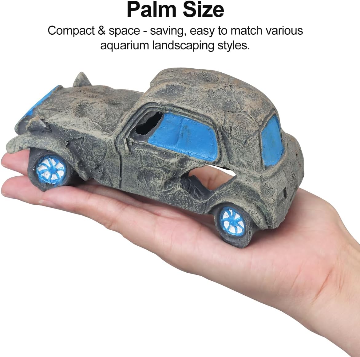Virekm Resin Rock Cave Hideouts for Fish Tank Aquarium Decorations image 2