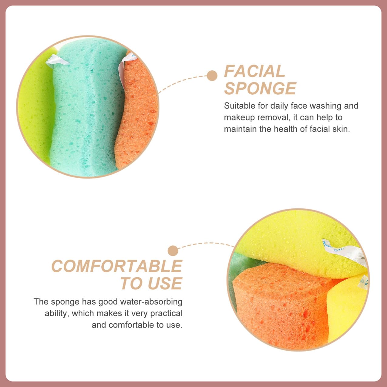 Ipetboom 12piezas Esponjas Exfoliantes De Lufa Natural Pack De Almohadillas De Para Hombres y Mujeres y Eficaz Para Limpieza Corporal y Masaje Mezclados