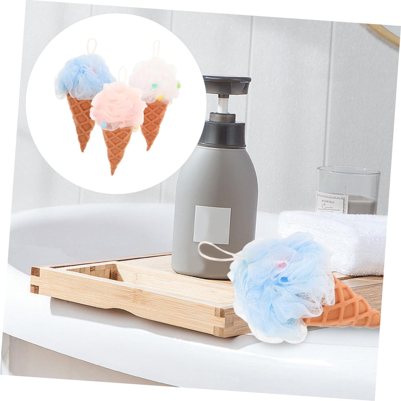 Healvian 9piezas Esponjas De Baño Exfoliantes De Formato Helado y Eficaz Para Adultos Para Ducha y Limpieza De Piel