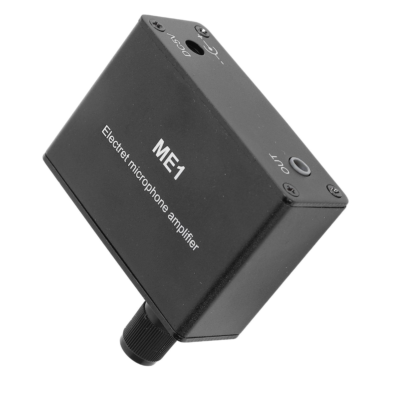 Preamplificador de Micrófono, Amplificador de Micrófono Electret Amplificador de Micrófono Ganancia Ajustable 0‑20 DB Micrófono de Condensador Preamplificador de Sonido para